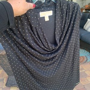 Michael Kors lightweight black sleeveless top.